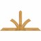 Ekena Millwork Richland Rough Sawn Timber Gable Bracket, Western Red Cedar, 84"W x 42"H x 2"D x 6"F, 12/12 Pitch GBW084X42X0206RIC00RWR - alternate 1